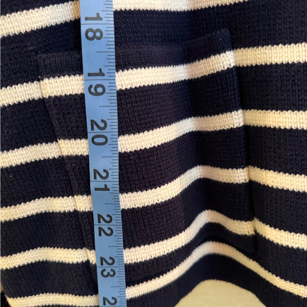 Crown & Ivy Navy and White Striped Cardigan - Picture 8 of 9